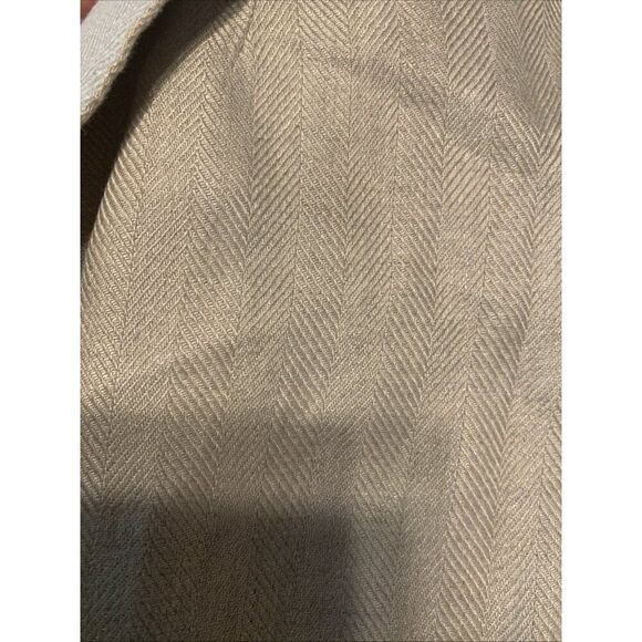 Blossom Label Solid Beige Linen Pantsuit Blazer Trousers High Rise Korea 1 Small - Picture 9 of 10